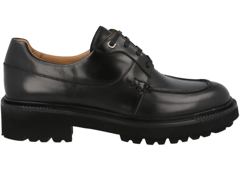 Ferragamo Gorin Lace Up Derby Shoes Black