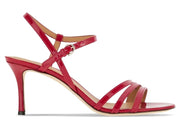 Ferragamo High-Shine Finish 70mm Sandals Red (Women's)