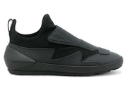 Ferragamo Leather Sock Style Sneakers Black (Women's)