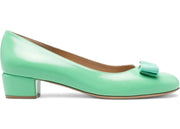 Ferragamo Vara Leather Pumps Green (Women's)