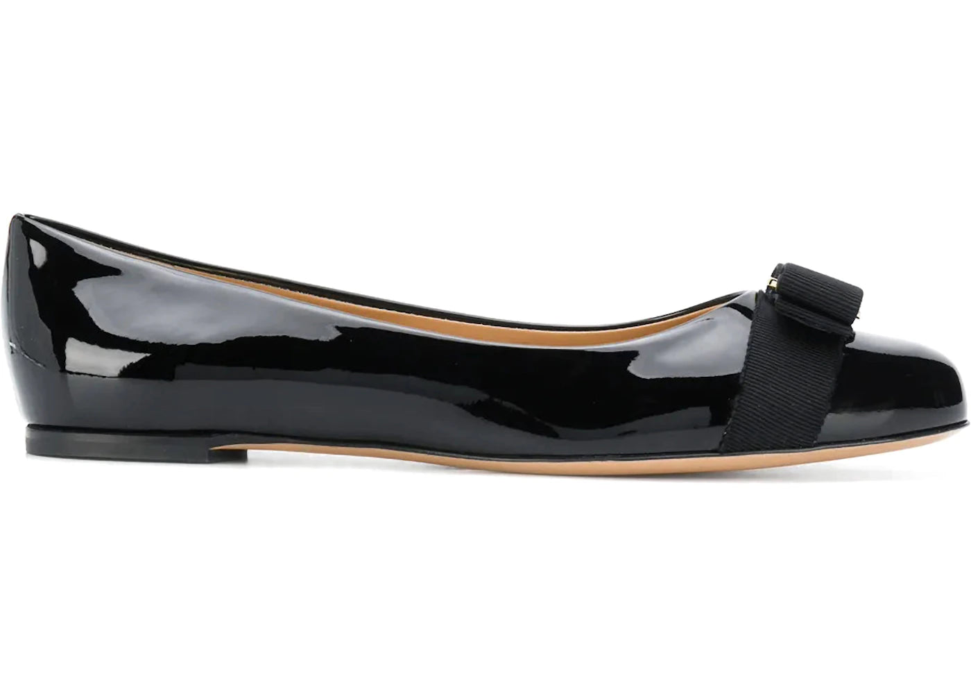 Ferragamo Varina Ballerina Shoes Black (Women's)