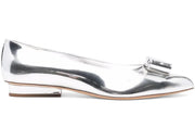 Ferragamo Viva Bow Ballerina Shoes Gray (Women's)