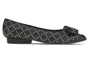 Ferragamo Viva Rhinestone-Embellished Ballet Flats Black (Women's)