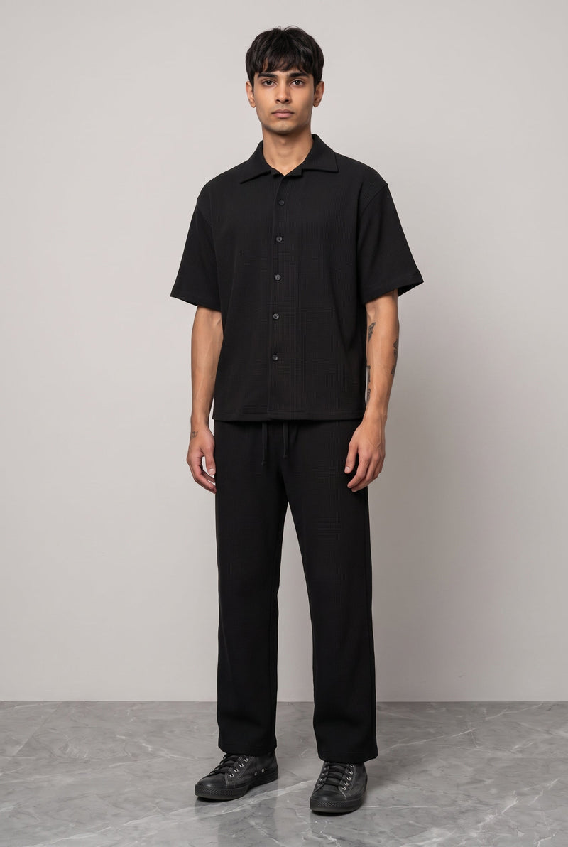 COMFY BLACK MEN'S CO-ORD SET