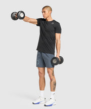 Gymshark Keep Showing Up 7" Shorts Titanium Blue