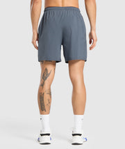 Gymshark Keep Showing Up 7" Shorts Titanium Blue