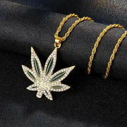 CANNABIS LEAF PENDANT