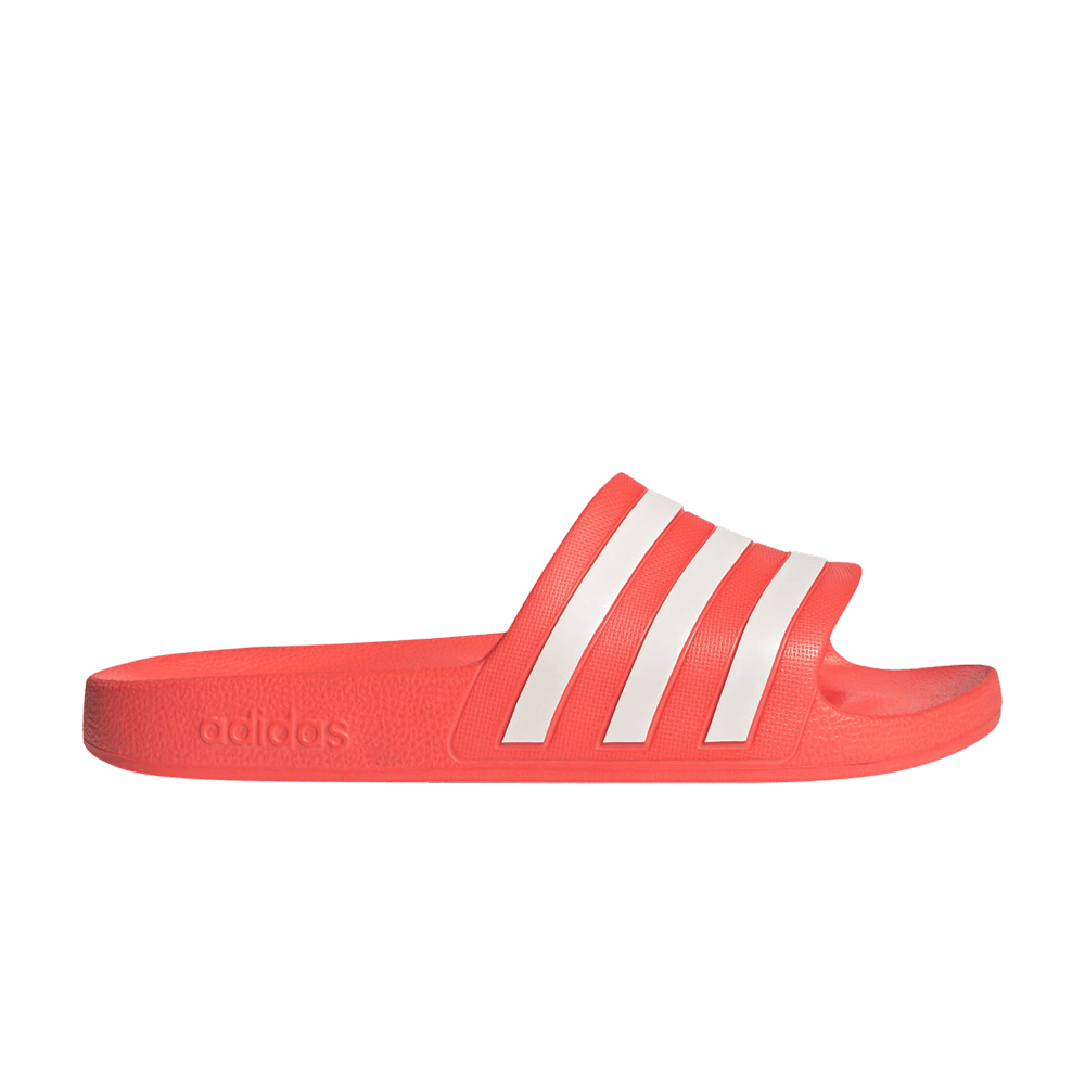 Adidas Adilette Aqua Slide Solar Red White