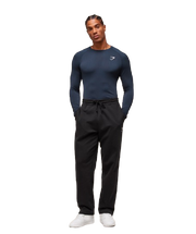 Gymshark Geo Seamless Long Sleeve T-Shirt Navy/Heavy Blue