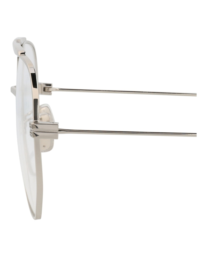 Givenchy Aviator-Frame Metal Optical Frames Palladium Palladium Transparent (GV50026U-56-016)
