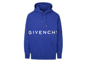 Givenchy Classic Fit Bonded Hoodie Ocean Blue