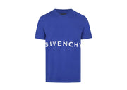 Givenchy Classic Fit Bonded T-Shirt Ocean Blue