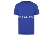 Givenchy Classic Fit Bonded T-Shirt Ocean Blue