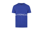 Givenchy Classic Fit Bonded T-Shirt Ocean Blue