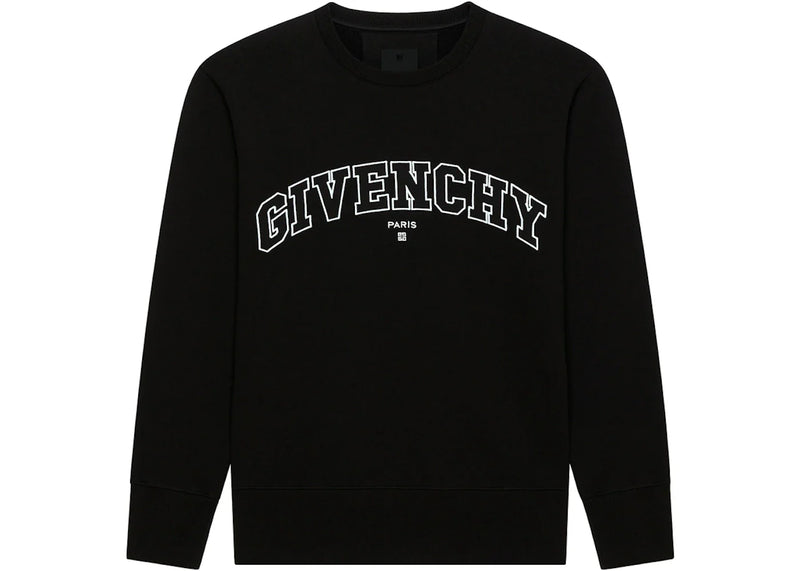 Givenchy College Slim Fit Crewneck Sweatshirt Black