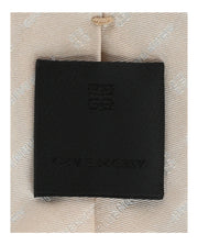 Givenchy Diagonal Logo Silk Tie Beige