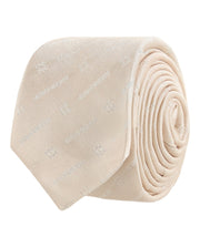Givenchy Diagonal Logo Silk Tie Beige