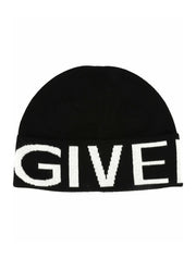 Givenchy Jacquard Logo Beanie Black/White