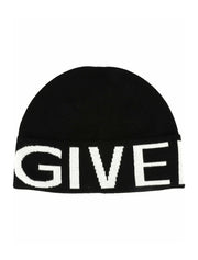 Givenchy Jacquard Logo Beanie Black/White
