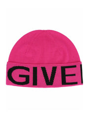 Givenchy Jacquard Logo Beanie Pink/Black