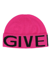 Givenchy Jacquard Logo Beanie Pink/Black