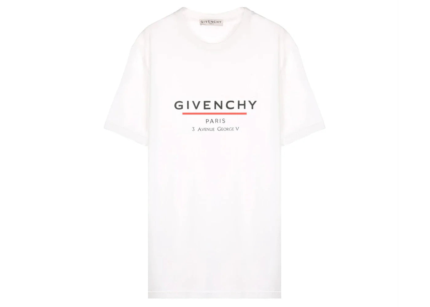 Givenchy Label Oversized T-Shirt White