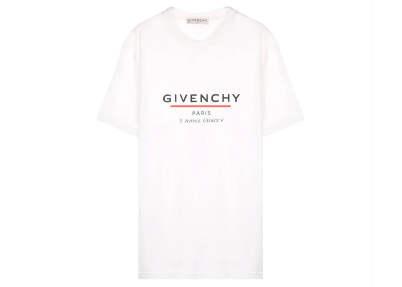 Givenchy Label Oversized T-Shirt White