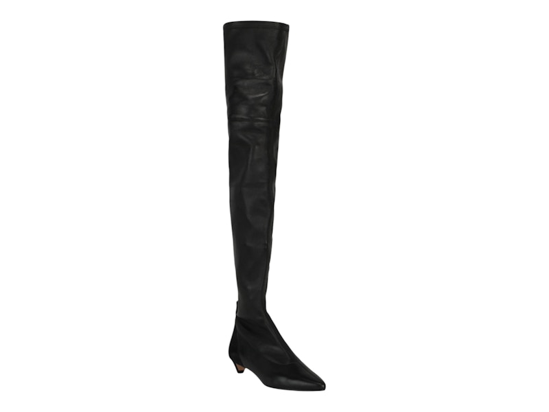 Givenchy Over-The-Knee Kitten Heel Boots Black (Women's)