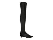Givenchy Over-The-Knee Kitten Heel Boots Black (Women's)