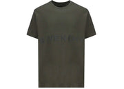 Givenchy Oversized Embroidered Logo T-Shirt Greyish Green