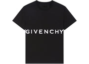 Givenchy Oversized Logo Embroidered T-Shirt Black