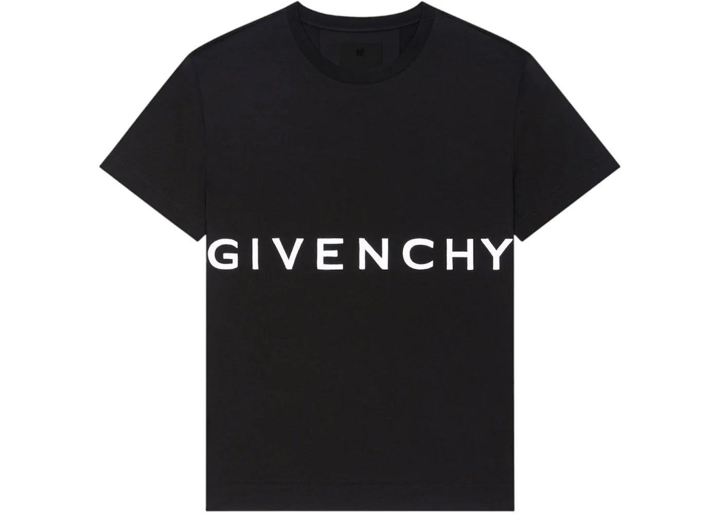 Givenchy Oversized Logo Embroidered T-Shirt Black