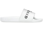 Givenchy Paris Flat Sandals White Black