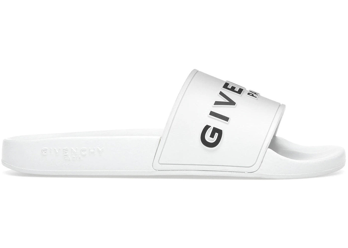 Givenchy Paris Flat Sandals White Black