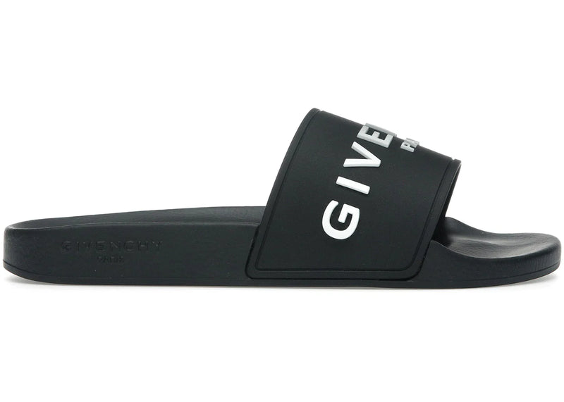 Givenchy Paris Slide Sandals Black