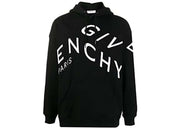 Givenchy Refracted Embroidered Logo Hoodie Black/White