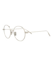 Givenchy Round-Frame Metal Optical Frames Palladium Palladium Transparent (GV50033U-51-016)
