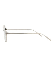Givenchy Round-Frame Metal Optical Frames Palladium Palladium Transparent (GV50033U-51-016)