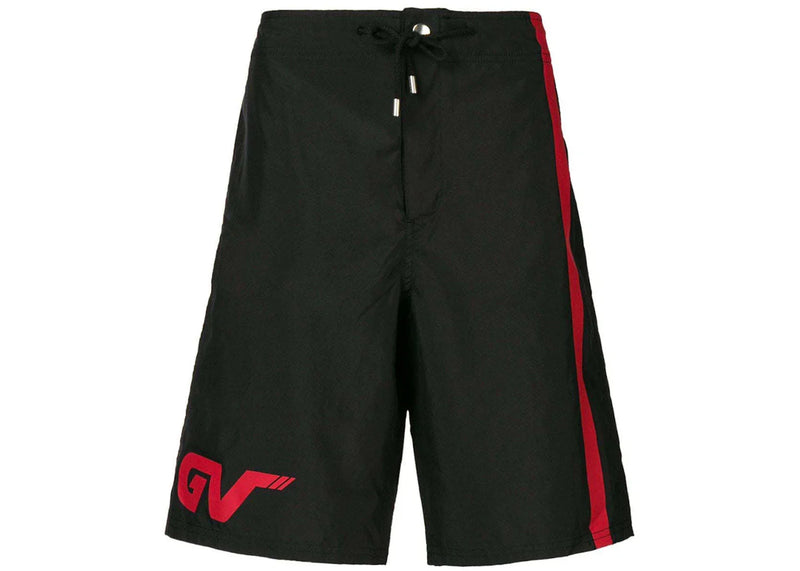 Givenchy Side Stripe Swim Shorts Black/Red