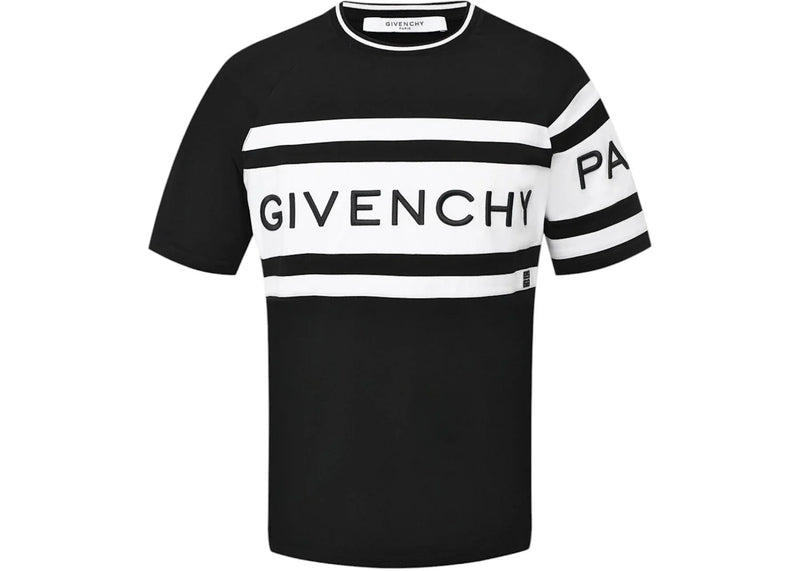Givenchy Slim Fit Givenchy Band T-Shirt Black