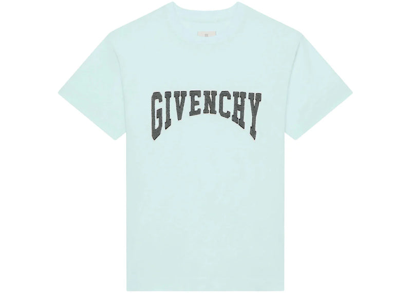 Givenchy Slim Fit Jersey With Patch T-Shirt Acqua Marine