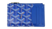 Goyard Bourbon Zipped Card Holder Sky Blue