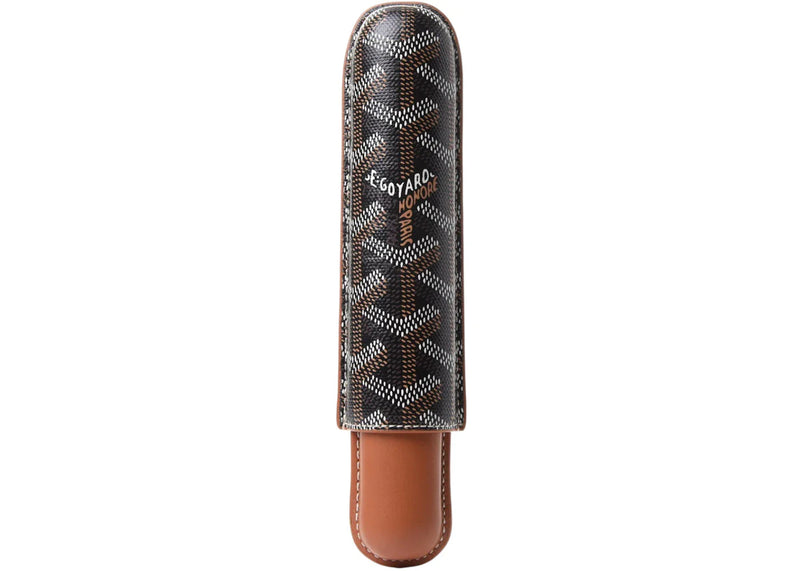 Goyard Churchill Single Cigar Case Black/Tan