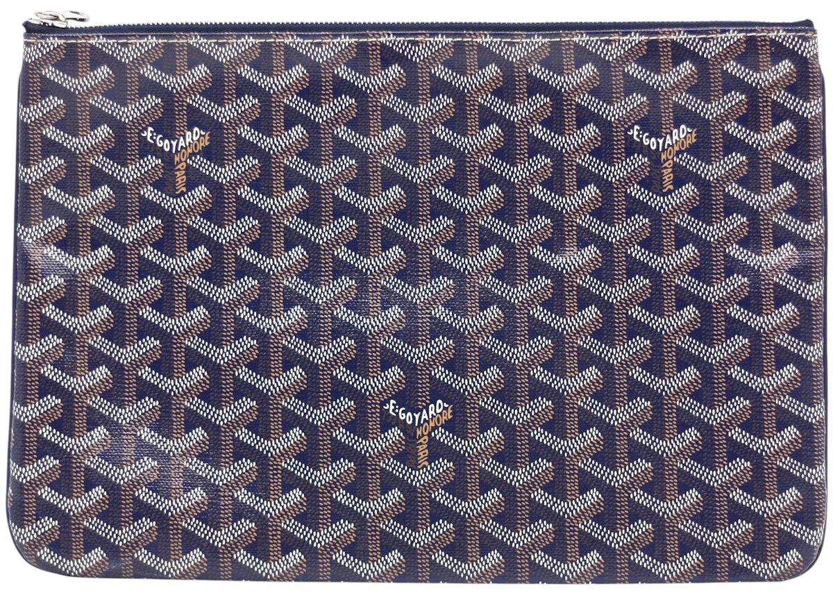 Goyard Senat Pouch MM Navy Blue