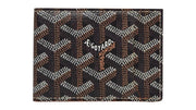 Goyard Slot Wallet Victoire Companion Goyardine Black Tan