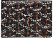 Goyard Slot Wallet Victoire Companion Goyardine Black Tan
