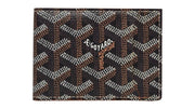 Goyard Slot Wallet Victoire Companion Goyardine Black Tan