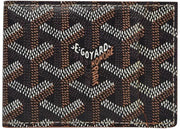 Goyard Slot Wallet Victoire Companion Goyardine Black Tan