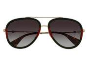 Gucci Aviator Sunglasses Gold Green (GG0062S-003-57)