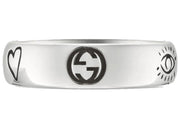 Gucci Blind For Love Ring Silver